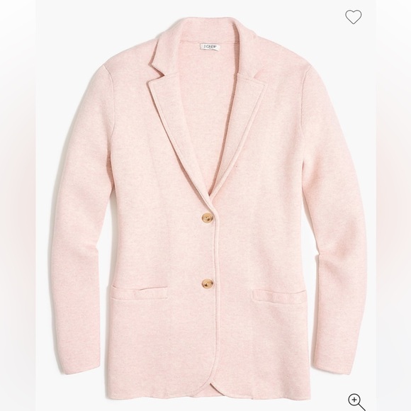 J. Crew Factory Jackets & Blazers - J. Crew School Boy Sweater Blazer - Quartz Pink